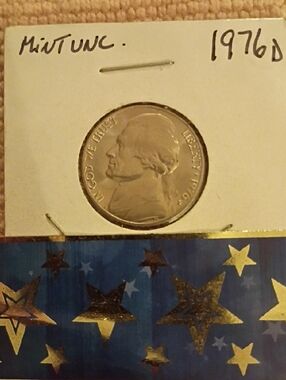 1976 D "Full Steps" Five Step Uncirculated Nickel